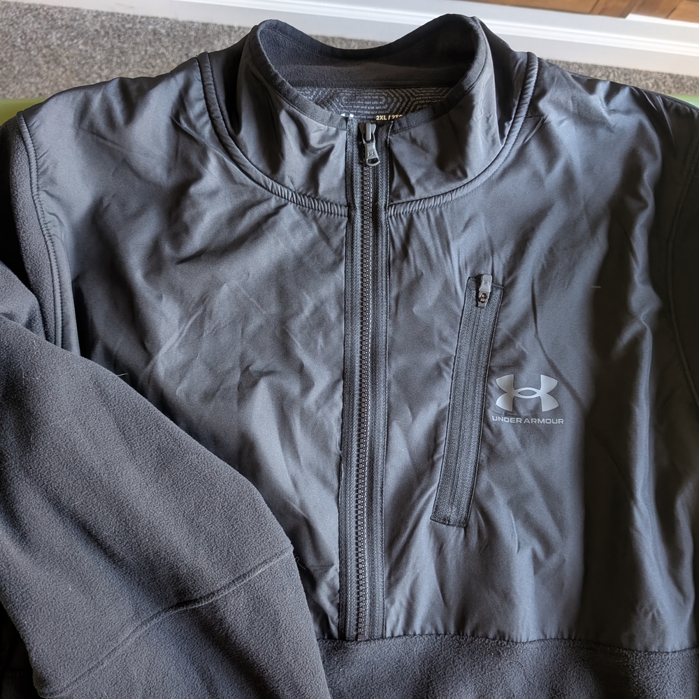 Under Armour Men's Gray Quarter-Zip Pullover
